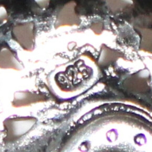 Sterling Silver Amber Heart Necklace - Picture 6 of 7